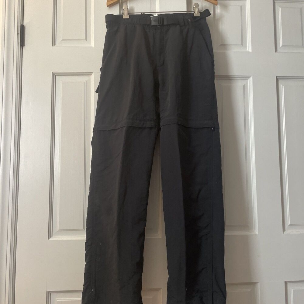 The North Face Men's Convertible Black Nylon Cargo Hiking Pants Size M